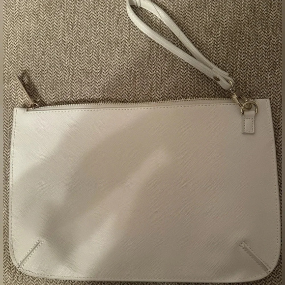 NWOT White House Black Market women’s‎ purse wallet clutch pouch white purple - Picture 3 of 5